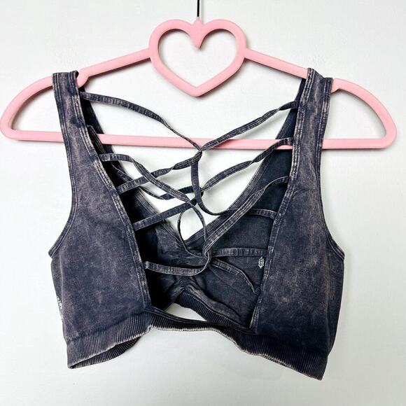 Free People NWOT Criss Cross Bralette Size M/L - Picture 3 of 4